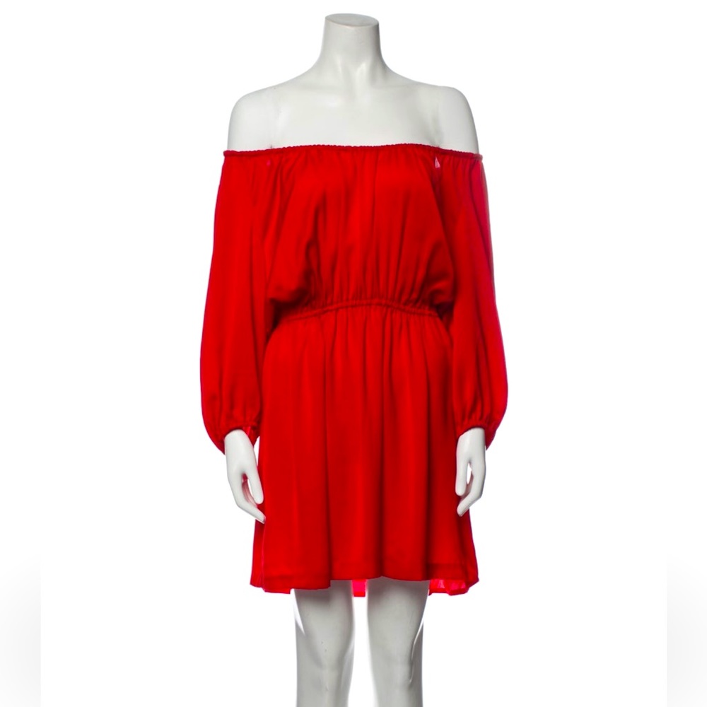 Joie-Off-shoulder mini dress. Beautiful dress, very light fabric.